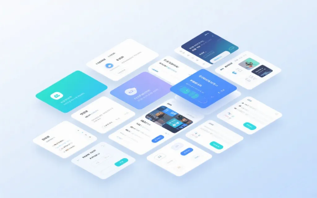 APP首页功能模块卡片式分布
